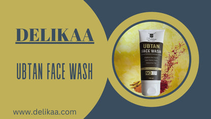 Delikaa Ubtan Face Wash - 100ml | Natural, Exfoliating Formula for Bright, Glowing Skin