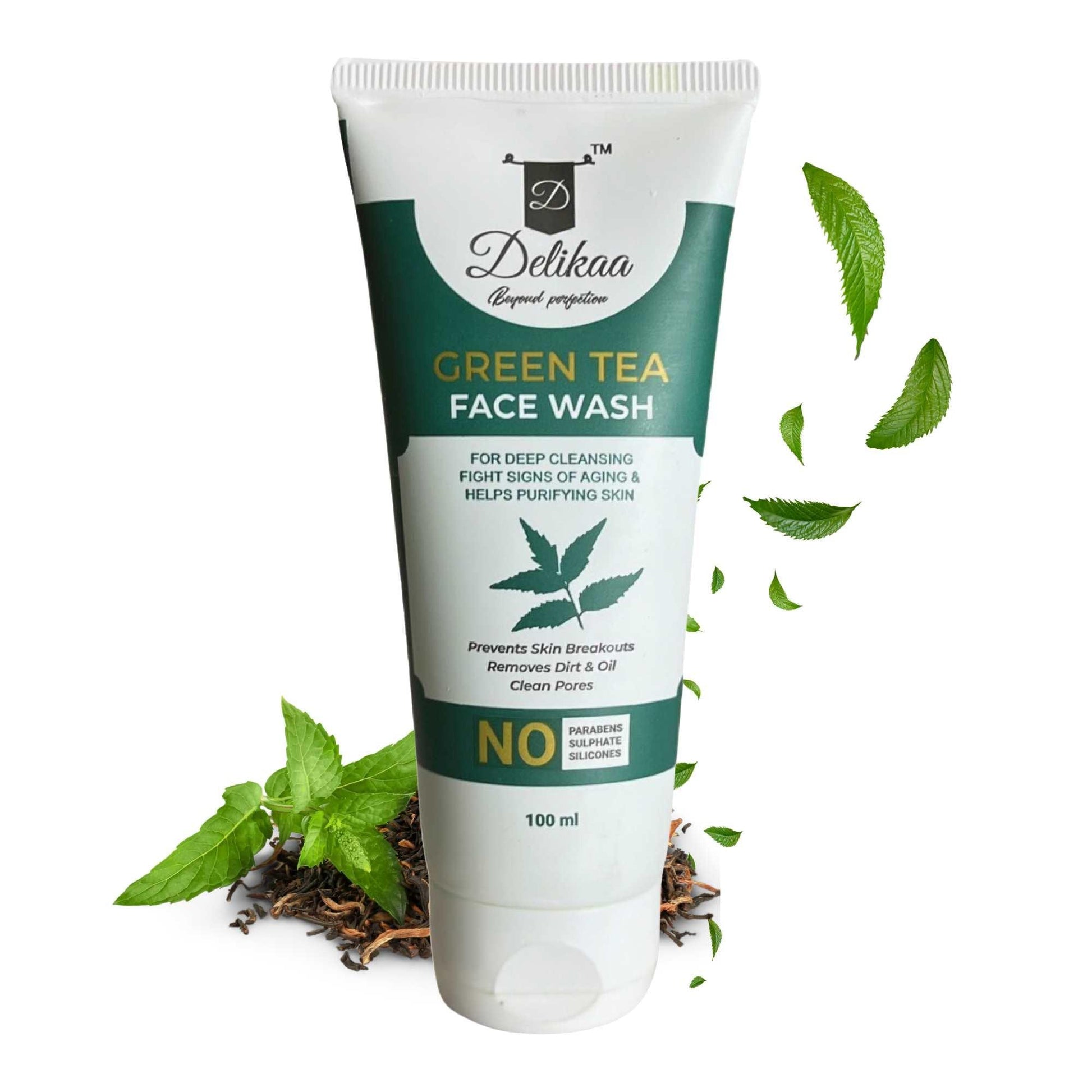 Neem Tea Tree Face Wash - Aloe Vera Cleanser For Acne